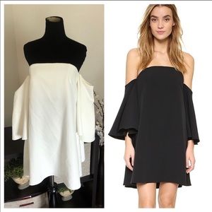 Women's White Italian Cady Mila Mini Dress